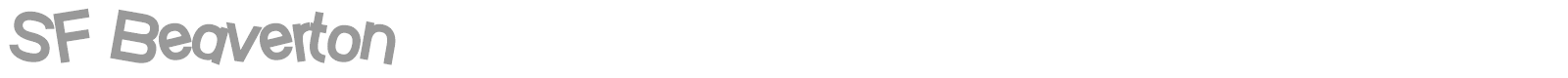 SF Beaverton SC font preview